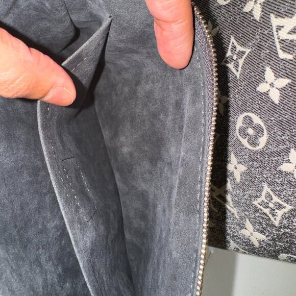 Louis Vuitton Monogram Jacquard Denim Neverfull MM w/ Pouch - Picture 7 of 14